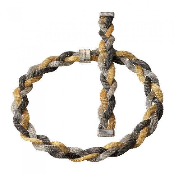 Bijoux tressés tricolores 