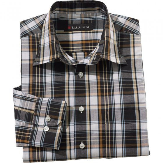 Chemise à carreaux facile à repasser