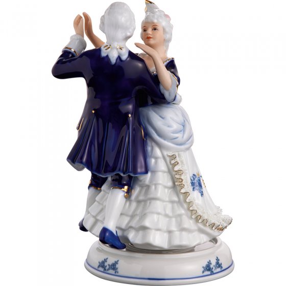 Boîte à musique en porcelaine "Couple dansant" 