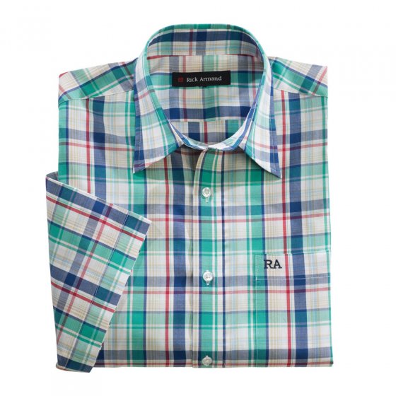 Chemise à carreaux, facile à entretenir XL | bleu-beige#vert-ouge