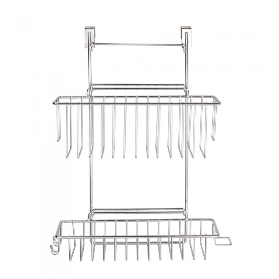 Panier à 2 étages pour porte de placard