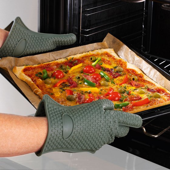 Gants de cuisine anti-chaleur en silicone 1 paire  