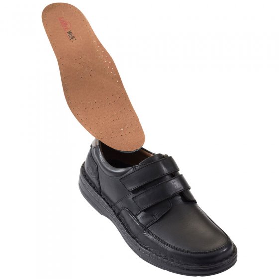 Chaussures confort à patte auto-agrippante 43 | Noir