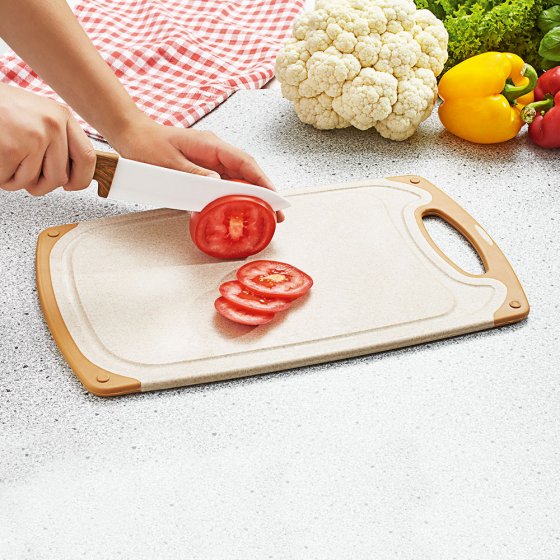 Set de couteaux céramique aspect bois 