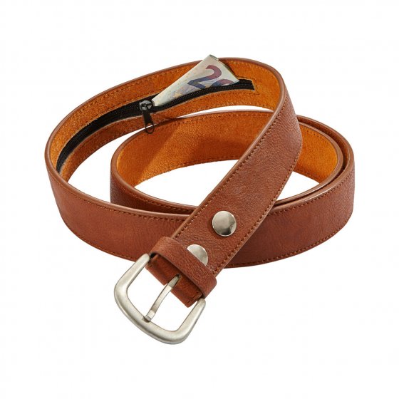 Ceinture en cuir rustique, avec compartiment secret 