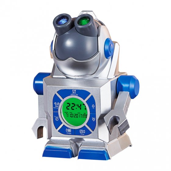 Robot-horloge à projection