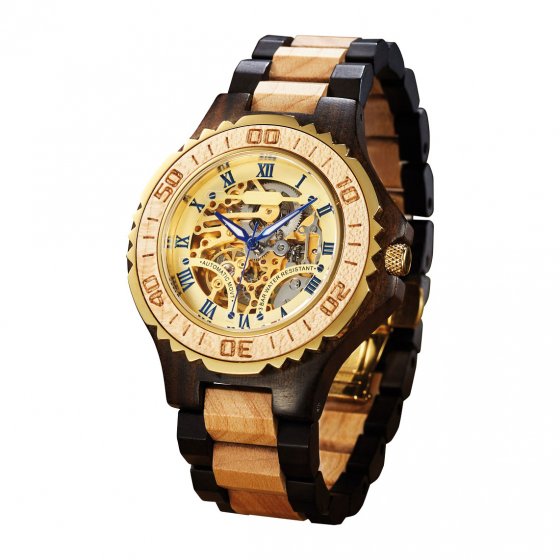 Montre automatique en bois