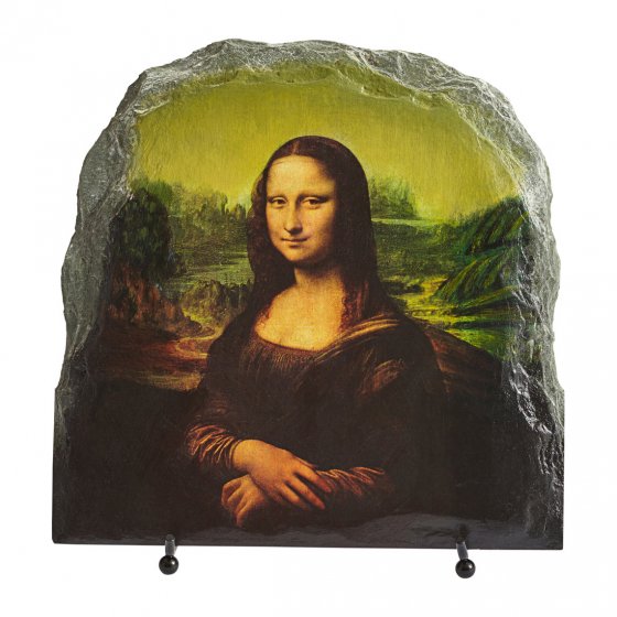 Reproduction sur ardoise  "Mona Lisa" 