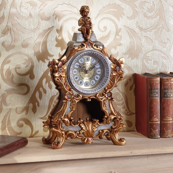 Horloge de cheminée radio-pilotée "chérubin"