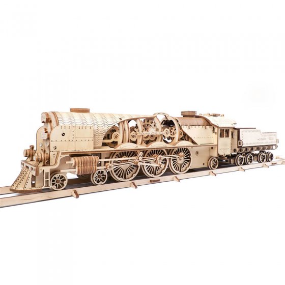 Maquette de bois locomotive et tender 