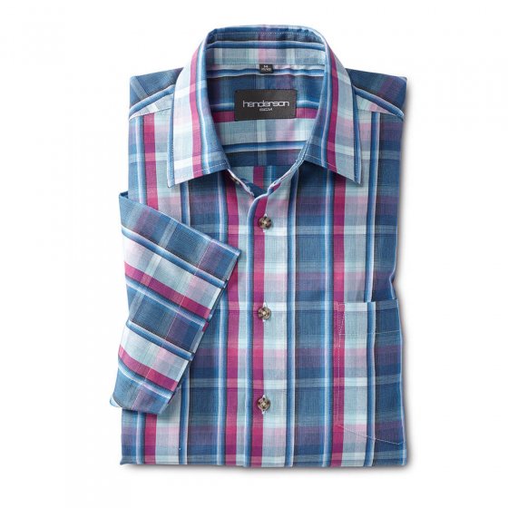 Chemise Madras entretien facile Lot de 2 L | Carreauxbeige#bleu#Carreauxmagenta-bleu