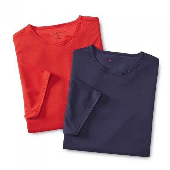 T-shirt  "Argentum" Lot de 2  L | Marine#Rouge