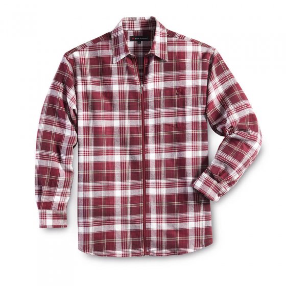 Chemise de flanelle zippée 