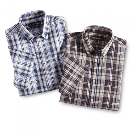 Chemise d'été en seersucker