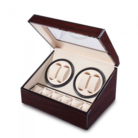 Remontoir en bois pour 4 montres
