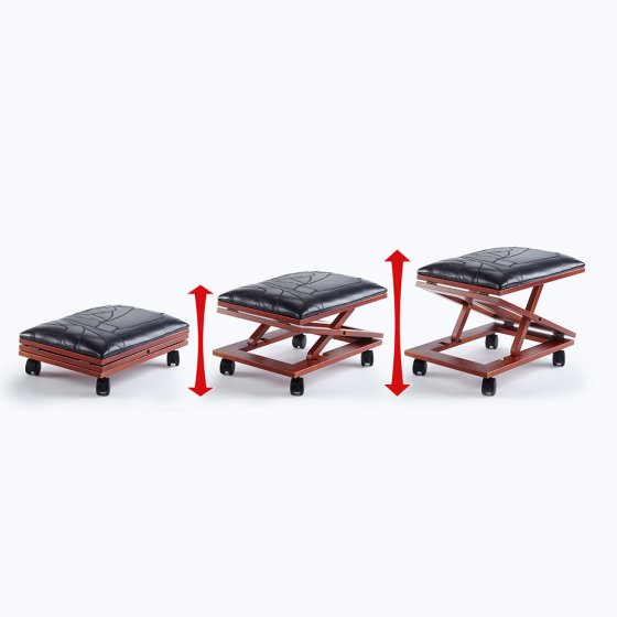 Repose-pieds confortable en cuir 