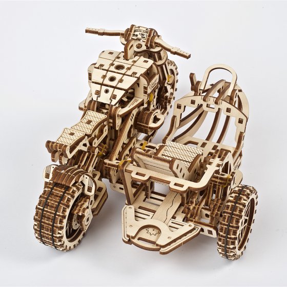 Modèle réduit en bois "Motocross"