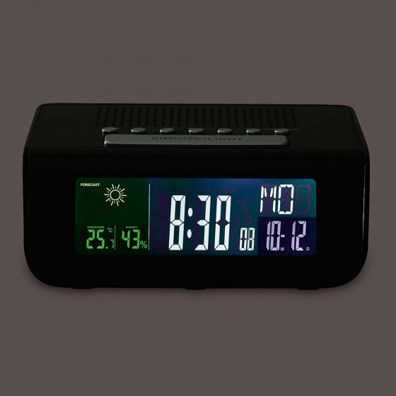 Radio-réveil avec station météo 
