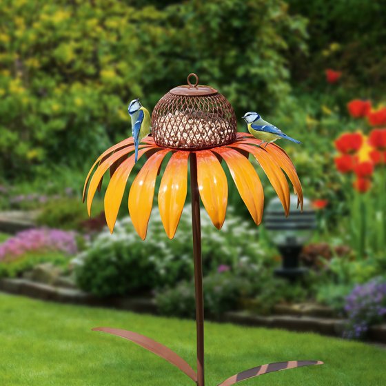 Distributeur de graines pour oiseaux « fleur » 
