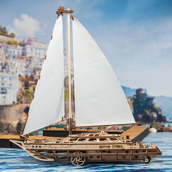 Maquette bois : voilier de r ve 