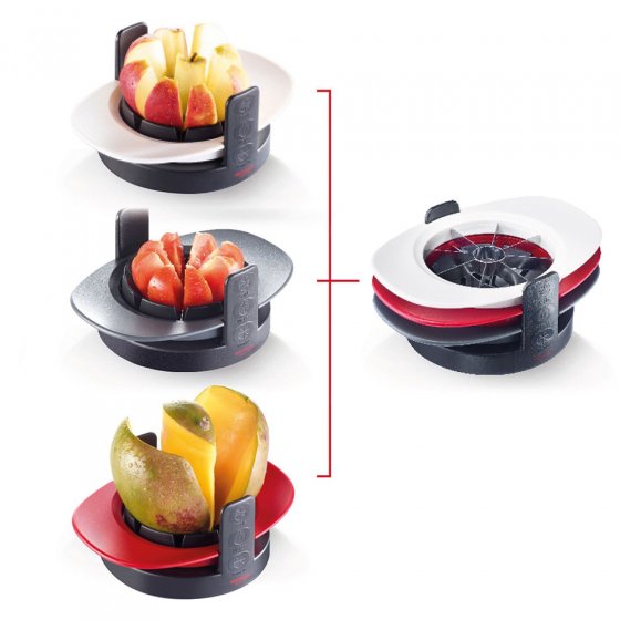 Coupe-pomme, tomate et mangue 