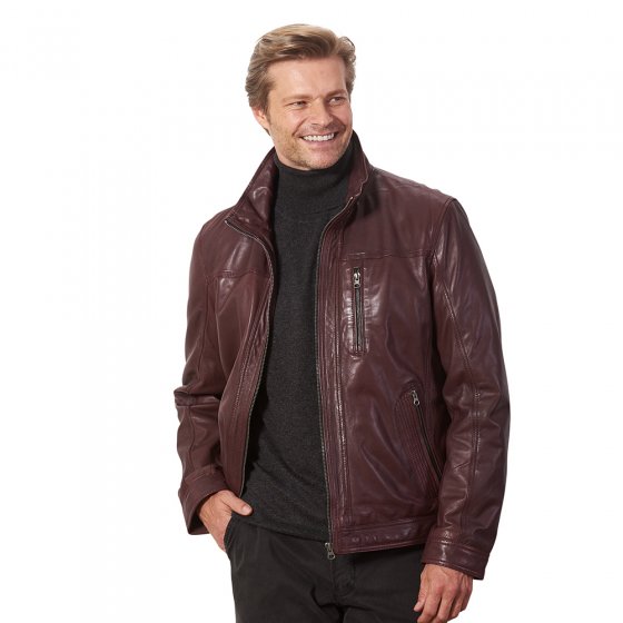 Veste cuir nappa d’agneau 