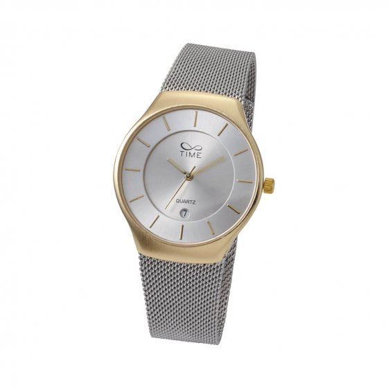 montre maille milanaise "bicolore"