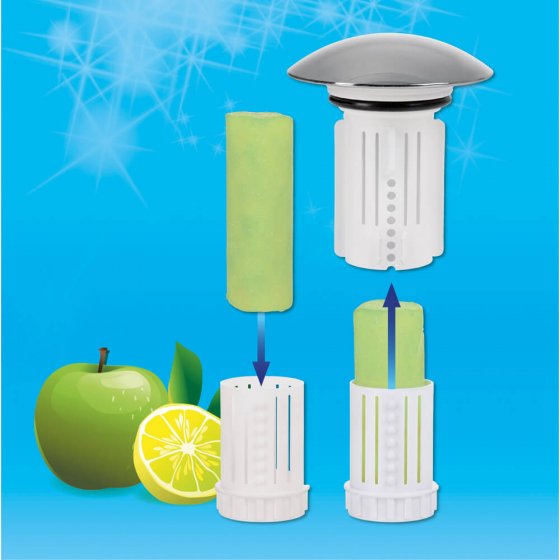 Bouchon de bonde désodorisant avec capuchons décoratifs