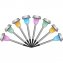 Lot de 8 lampes solaires en acier inoxydable - 2
