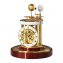 Pendule astrolabe laiton/acajou - 2