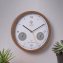 Horloge murale radiopilotée « Thermo/hydro » aspect bois - 2