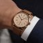 Montre pour homme rose avec bracelet en cuir - 2