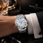 Montre pour homme avec des aiguilles bleues - 2