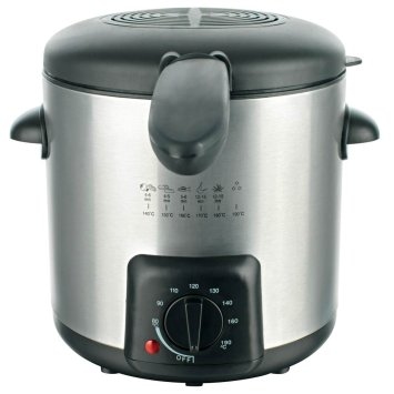 Mini Friteuse En Inox 3,2 L - Compatible Tous Feux (induction, Gaz, électricité) - Avec Panier Et Pince