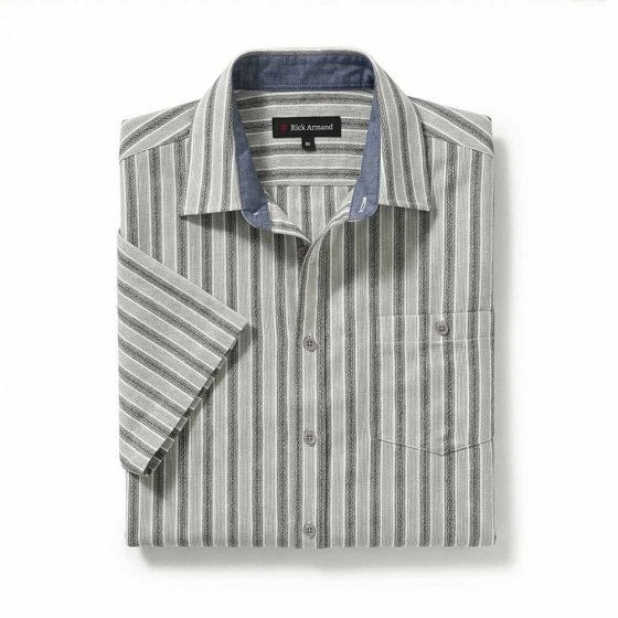 Chemise Jacquard 3XL (47/48) | Noir