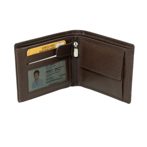 Portefeuille en cuir de buffle 