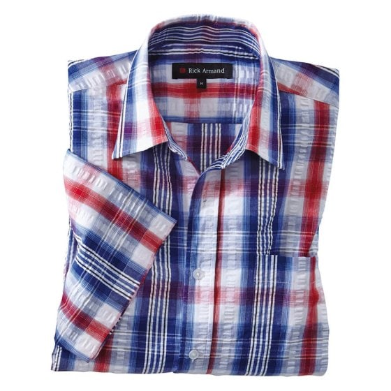 Chemise maritime en seersucker 