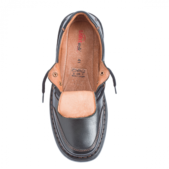 Chaussures à lacets confortables Noir pour homme