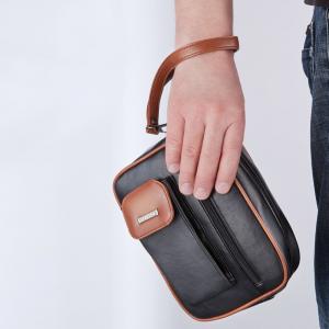 Pochette homme en cuir d‘agneau nappa