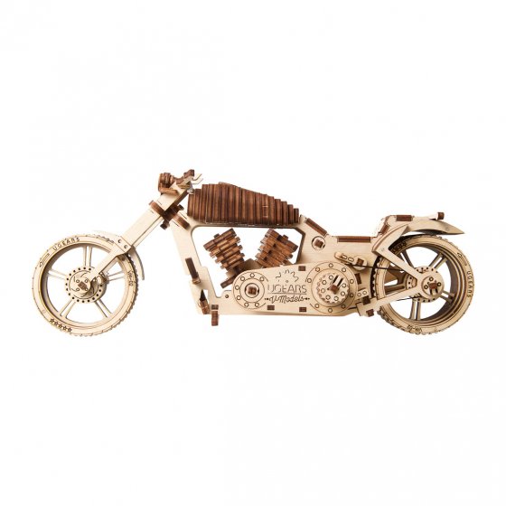 Modèle réduit en bois "moto"