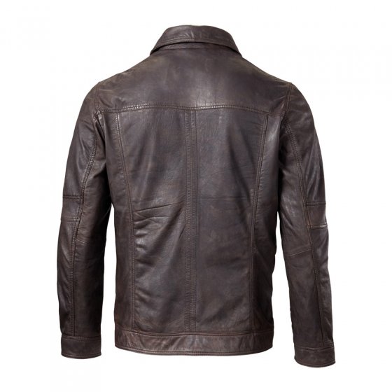 Veste en cuir agneau nappa 