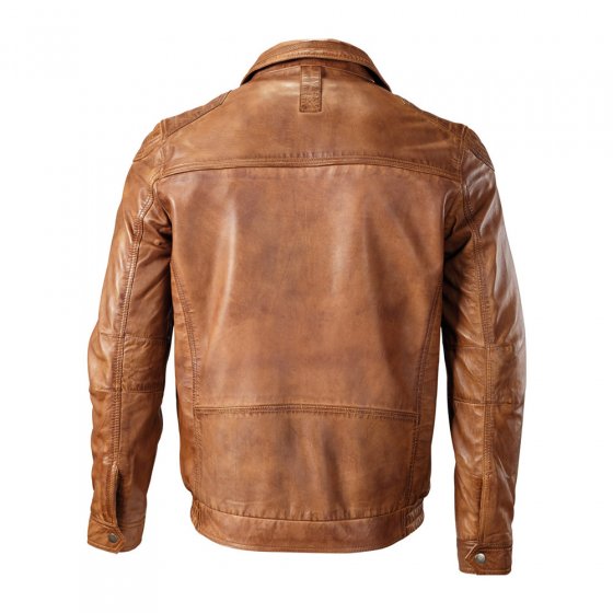 Blouson sportif en cuir 