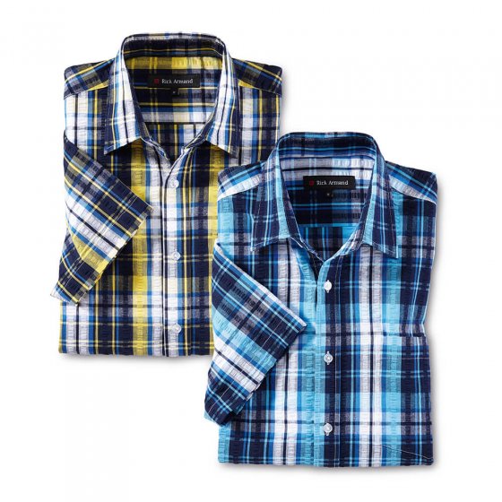 Chemise sportive en seersucker
