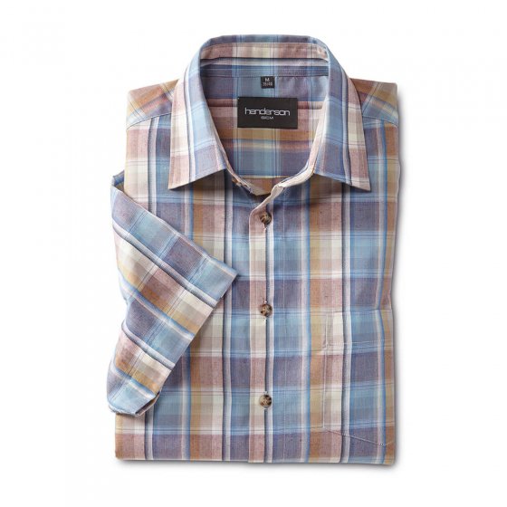 Chemise Madras entretien facile Lot de 2 L | Carreauxbeige#bleu#Carreauxmagenta-bleu