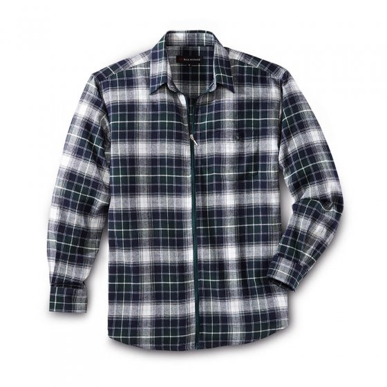 Chemise de flanelle fermeture éclair 