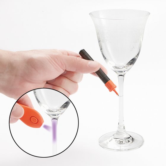 Ber-Fix Colle UV avec lampe - Pour verre et verre - 10 g - Faible