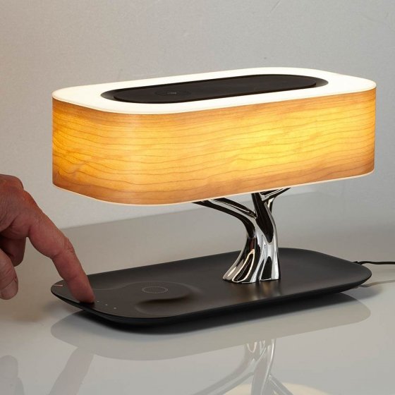 Lampe en merisier en forme d’arbre 