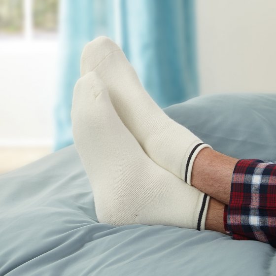 Chaussettes de lit en angora