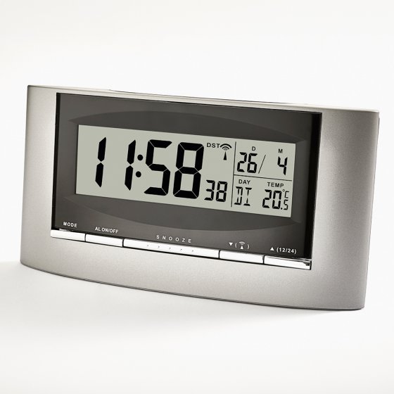 Réveil solaire radiopiloté silencieux