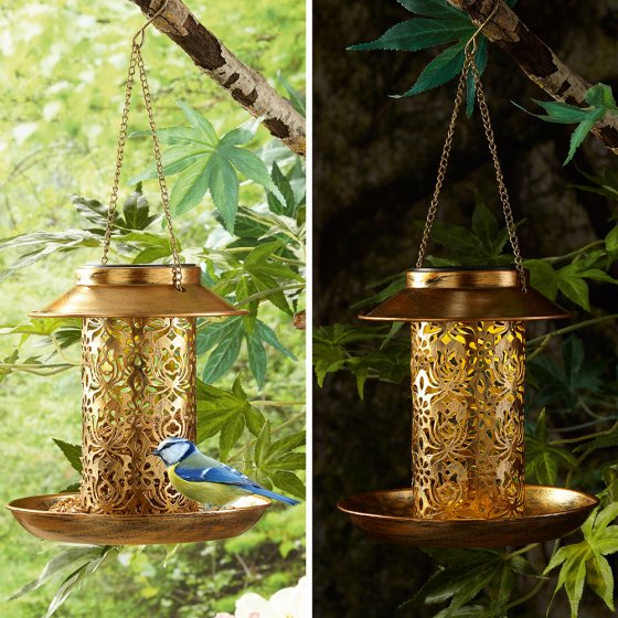 Mangeoire à oiseaux solaire suspendue en métal, usage extérieur pour les  touristes, alimentation et arrosage, lumière décorative pour cour et  jardin, 62 lumières - AliExpress